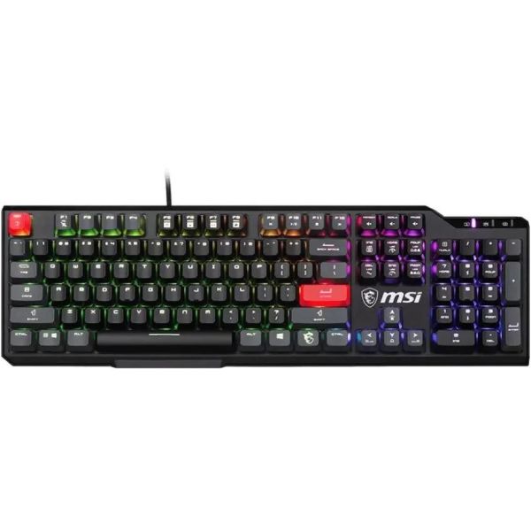 Клавиатура проводная MSI VIGOR GK41 DUSK LR RU USB, проводная, черный, s11-04rub01-cla