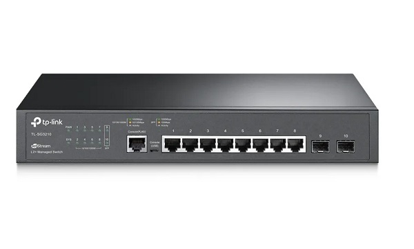 Коммутатор TP-LINK TL-SG3210XHP-M2 10x10/100/1000/2500 Мбит/сек, управляемый