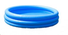 Надувной бассейн Intex Crystal Blue Pool голубой, 581 л