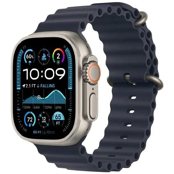 Умные часы Apple Watch Ultra 2 2024 A2986 2024 49 мм черный титан/темно-зеленый [mx4q3zp/a]